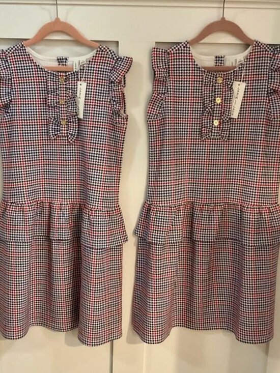 Janie and Jack Other - Janie and Jack Houndstooth Girls Dresses w/Ruffles, Sizes: 10 & 12, NWT